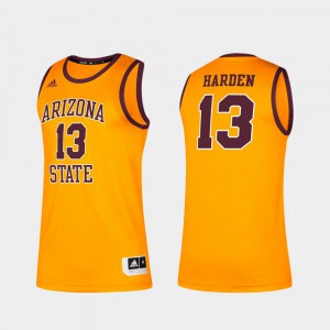 Arizona State Sun Devils Jersey Custom Name Number Gold College Basketball Player