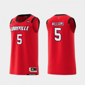 Uni of Louisville Cardinals Blank Game Issued Red Jersey Sleeves CF 2XL 719S